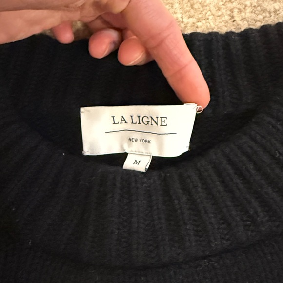 La Ligne Mini Marin Sweater Black Cream Stripe - Picture 7 of 9